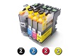 Compatible Brother LC233 ink cartridges 8 Pack Combo (2BK/2C/2M/2Y)